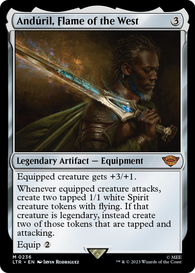 Andúril, Flame of the West – The Lord of the Rings: Tales of Middle-earth 236 – Magic: The Gathering single card | Lichcards