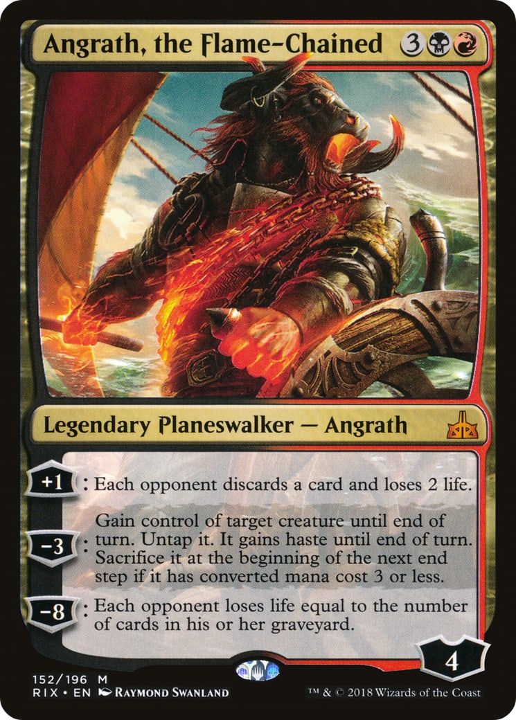 Angrath, the Flame-Chained – Rivals of Ixalan 152 – Magic: The Gathering single card | Lichcards Hoofdafbeelding