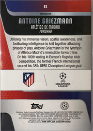 Antoine Griezmann - 2025-26 Topps Chrome UEFA Club Competitions (Refractor) [82] - achterkant | Lichcards