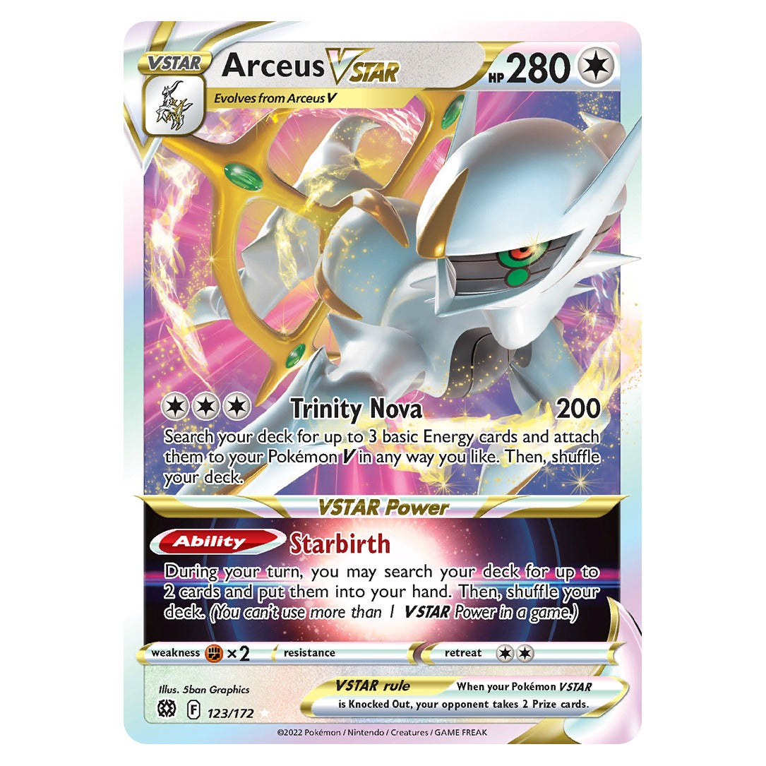 Arceus VSTAR 123/172 uit de Pokémon Brilliant Stars set