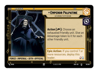 Star Wars Unlimited Ashes of the Empire Spotlight Deck Emperor Palpatine - de Emperor Palpatine leaderkaart uit het deck