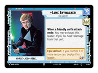 Star Wars Unlimited Ashes of the Empire Spotlight Deck Luke Skywalker - de Luke Skywalker leaderkaart uit het deck