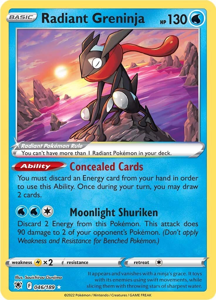 Astral Radiance - 046/189 - Radiant Greninja - Radiant Holo