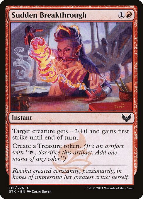 Sudden Breakthrough – Strixhaven: School of Mages (STX-116) Magic: The Gathering card Hauptbild