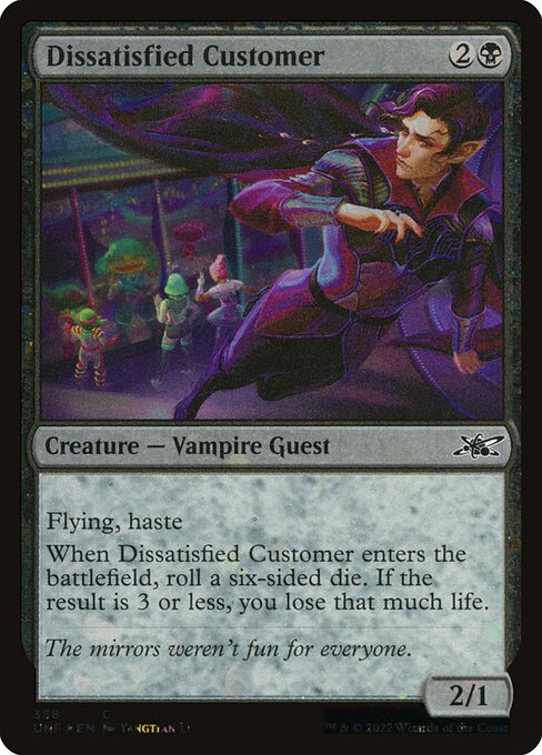 Dissatisfied Customer – Unfinity (UNF-358) Magic: The Gathering card | LC-REM-20260804-15340007489868-b01ae3f1-6809-4282-9e23-12e60f100297