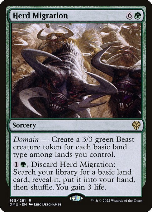 Herd Migration – Dominaria United (DMU-165) Magic: The Gathering card