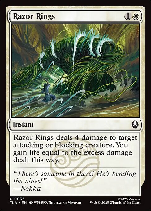 Razor Rings – Magic: The Gathering | Avatar: The Last Airbender (TLA-33) Magic: The Gathering card