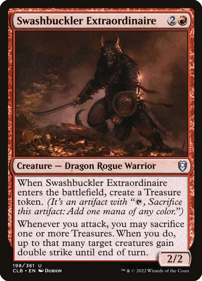 Swashbuckler Extraordinaire - Commander Legends: Battle for Baldur's Gate (Uncommon) [CLB-198] Imagen principal del producto