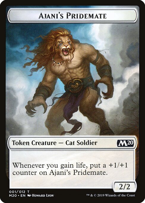 Ajani's Pridemate – Core Set 2020 Tokens (TM20-1) Magic: The Gathering card | LC-REM-20260804-15452921561420-b0819e8e-fb7e-43c7-a7cf-d768f43193ac