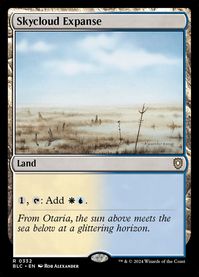 Skycloud Expanse - Commander: Bloomburrow (Rare) [BLC-332]