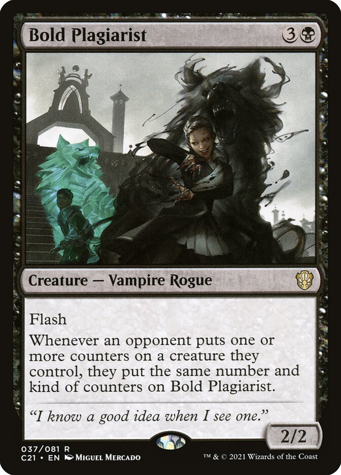 Magic-kaart Bold Plagiarist C21-37 uit Commander 2021 (Rare)