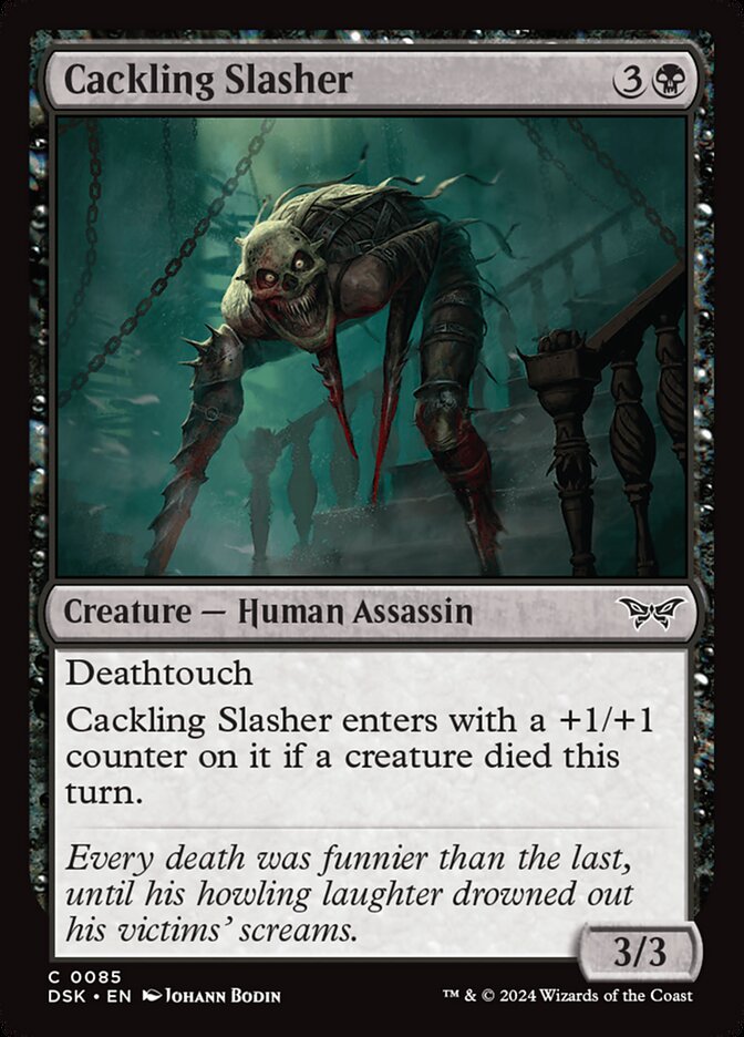 Cackling Slasher - Duskmourn: House of Horror (Common) [DSK-85]