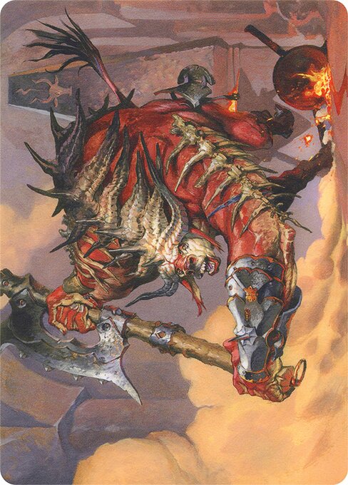 Spinehorn Minotaur // Spinehorn Minotaur – Modern Horizons Art Series (AMH1-38) Magic: The Gathering card | LC-REM-20260804-15151521038668-b157345d-b997-4868-9c8a-e86e8c7ffed5 Hauptbild