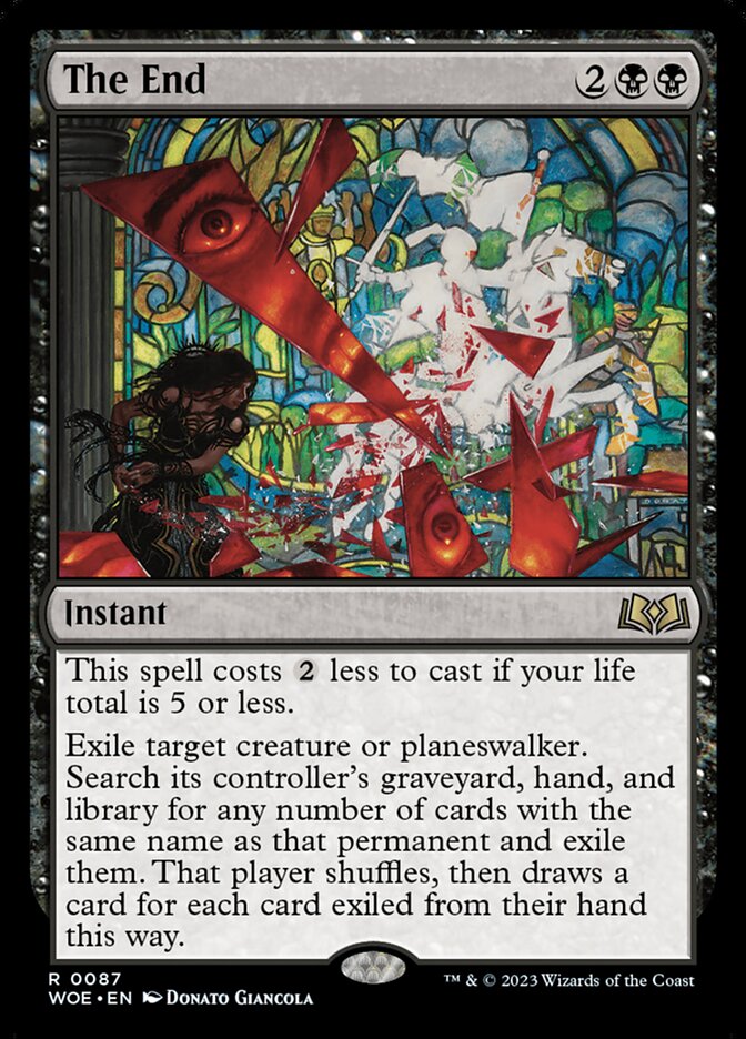 Magic-kaart The End WOE-87 uit Wilds of Eldraine (Rare)