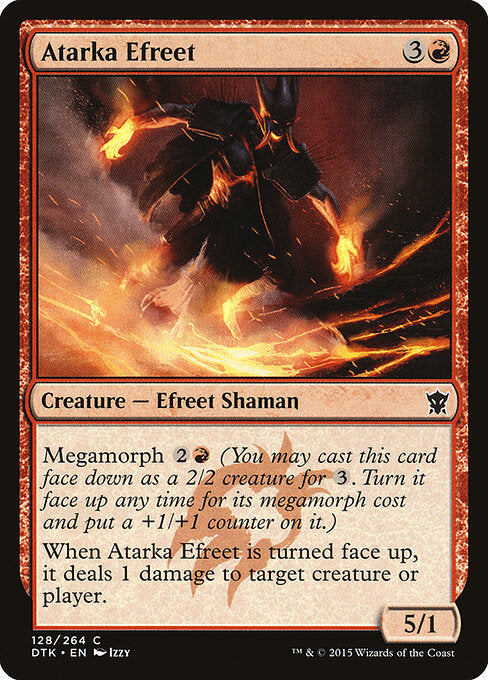 Atarka Efreet – Dragons of Tarkir (DTK-128) Magic: The Gathering card Main image