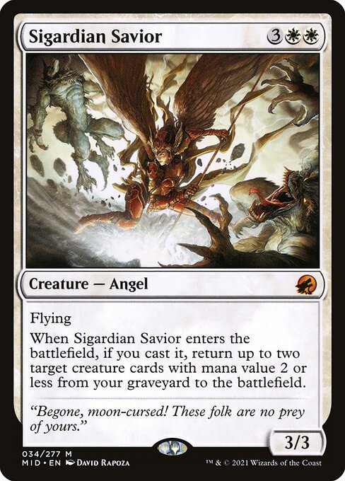 Sigardian Savior – Innistrad: Midnight Hunt (MID-34) Magic: The Gathering card