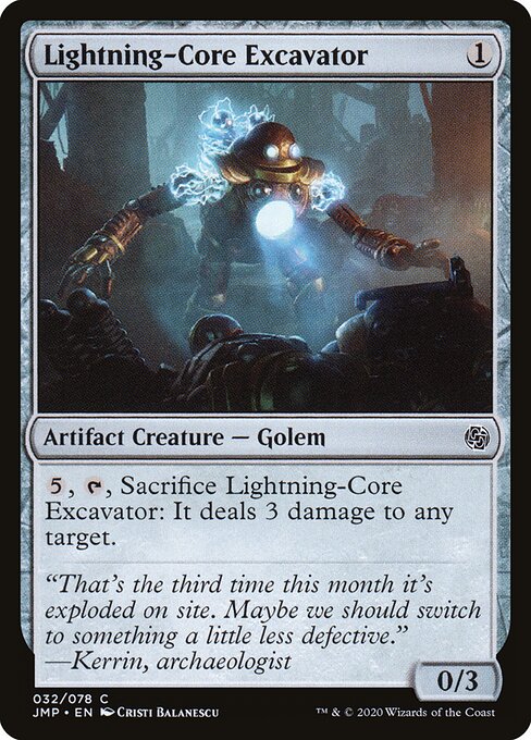 Lightning-Core Excavator – Jumpstart (JMP-32) Magic: The Gathering card