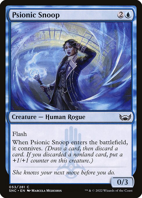 Psionic Snoop – Streets of New Capenna (SNC-53) Magic: The Gathering card