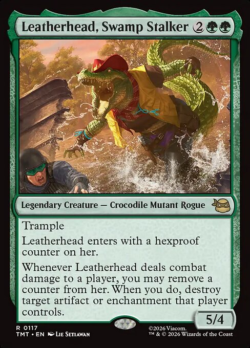 Leatherhead, Swamp Stalker – Teenage Mutant Ninja Turtles (TMT-117) Magic: The Gathering card