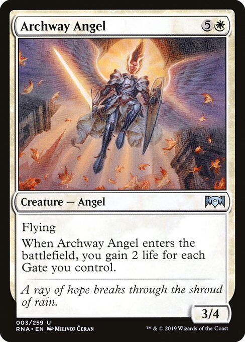 Archway Angel – Ravnica Allegiance (RNA-3) Magic: The Gathering card | LC-REM-20260804-15151287828812-b209d219-b946-4226-a8b4-65a5f3837fac Image principale du produit