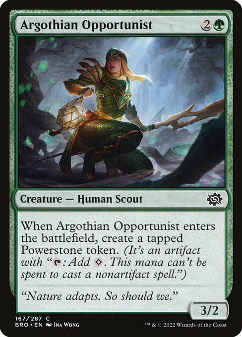 Argothian Opportunist – The Brothers' War (BRO-167) Magic: The Gathering card Hoofdafbeelding
