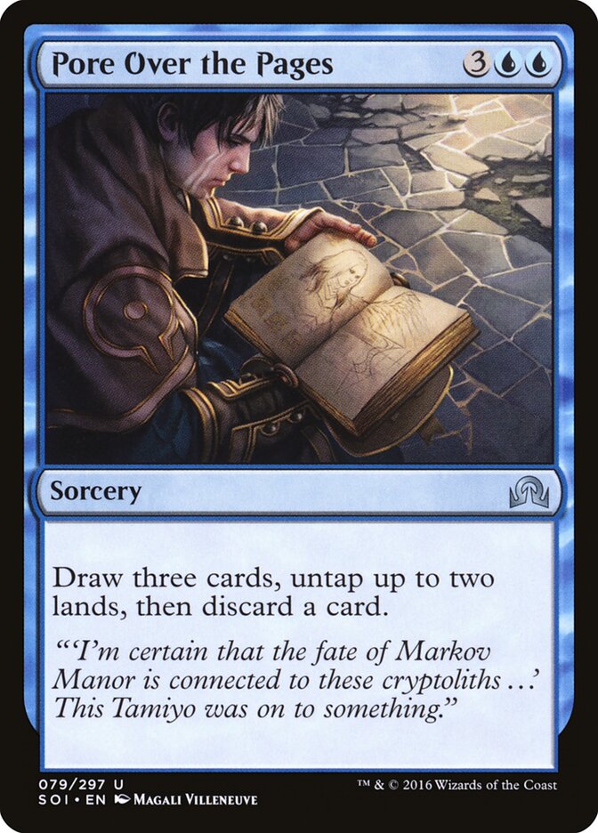 Pore Over the Pages - Shadows over Innistrad (Uncommon) [SOI-79]