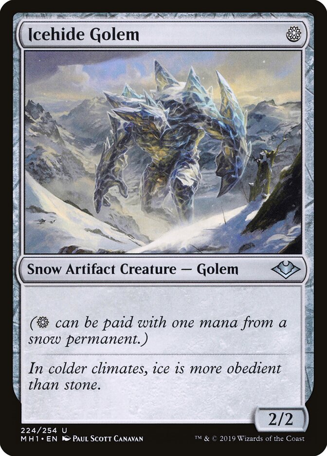 Icehide Golem - Modern Horizons (Uncommon) [MH1-224]