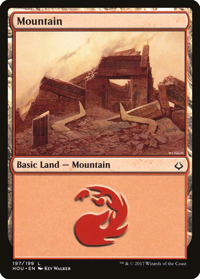 Mountain (V.3) - Hour of Devastation (Land) [HOU-197] Main image