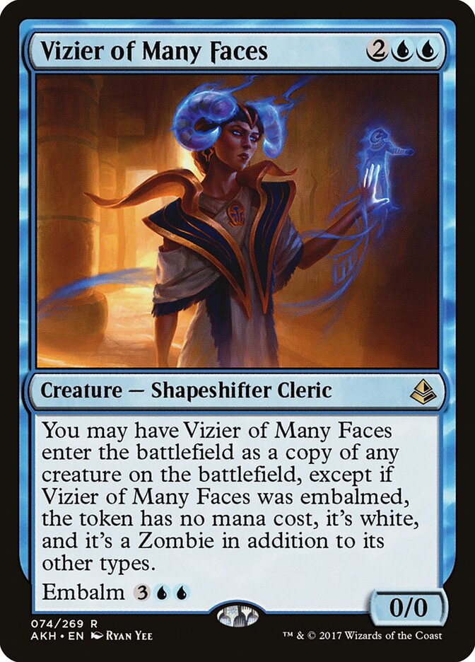 Vizier of Many Faces - Amonkhet (Rare) [AKH-74]