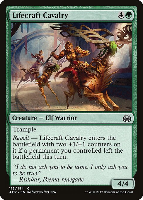 Lifecraft Cavalry – Aether Revolt (AER-113) Magic: The Gathering card