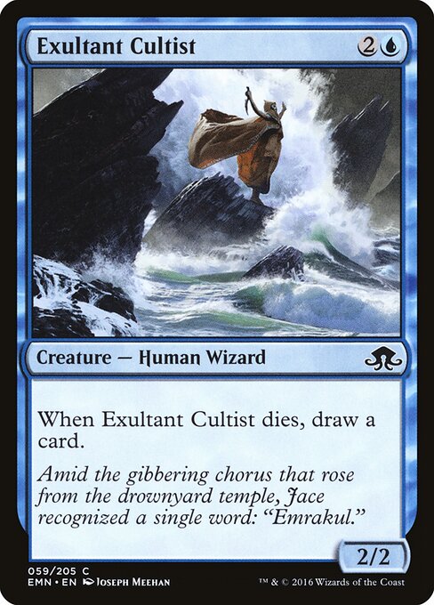 Exultant Cultist – Eldritch Moon (EMN-59) Magic: The Gathering card