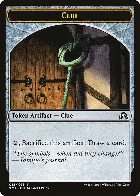 Clue – Shadows over Innistrad Tokens (TSOI-15) Magic: The Gathering card | LC-REM-20260804-15151719973196-b2d16818-7812-4d36-b1bf-fb954e5ac958