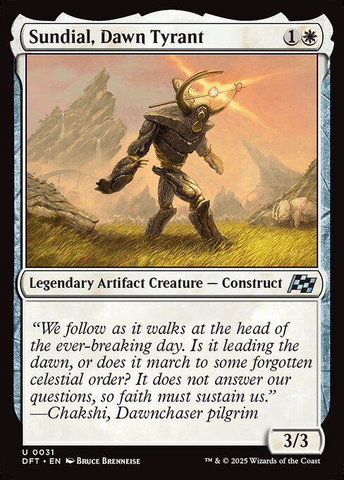 Sundial, Dawn Tyrant – Aetherdrift (DFT-31) Magic: The Gathering card
