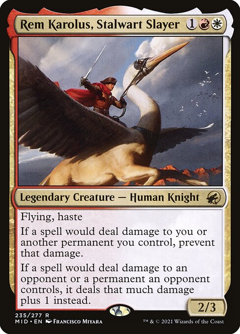 Rem Karolus, Stalwart Slayer – Innistrad: Midnight Hunt (MID-235) Magic: The Gathering card