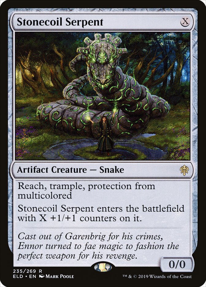 Stonecoil Serpent - Throne of Eldraine (Rare) [ELD-235]