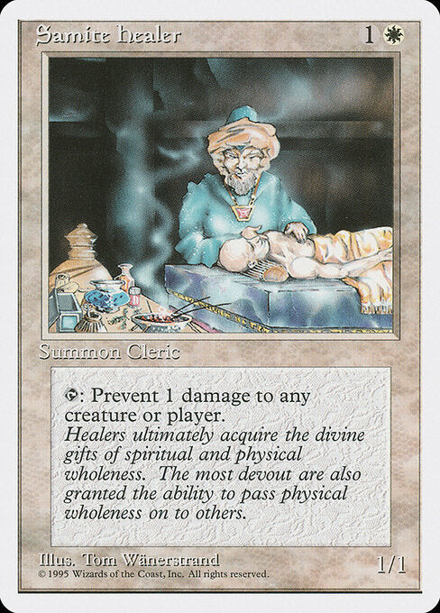 Samite Healer – Fourth Edition (4ED-47) Magic: The Gathering card | LC-REM-20260804-15151505670476-b354858f-d25b-4264-8a0b-fecc3a58db6d Main image