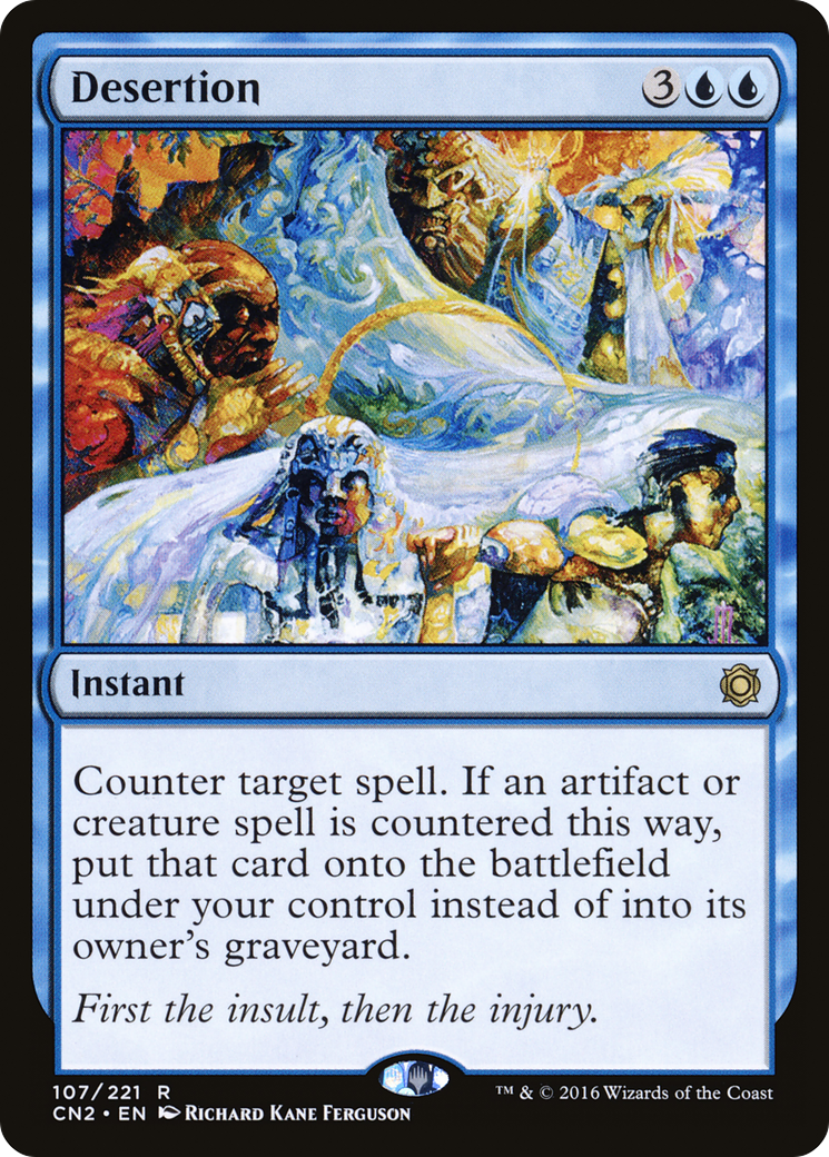 Desertion – Conspiracy: Take the Crown 107 – Magic: The Gathering single card Imagen principal del producto