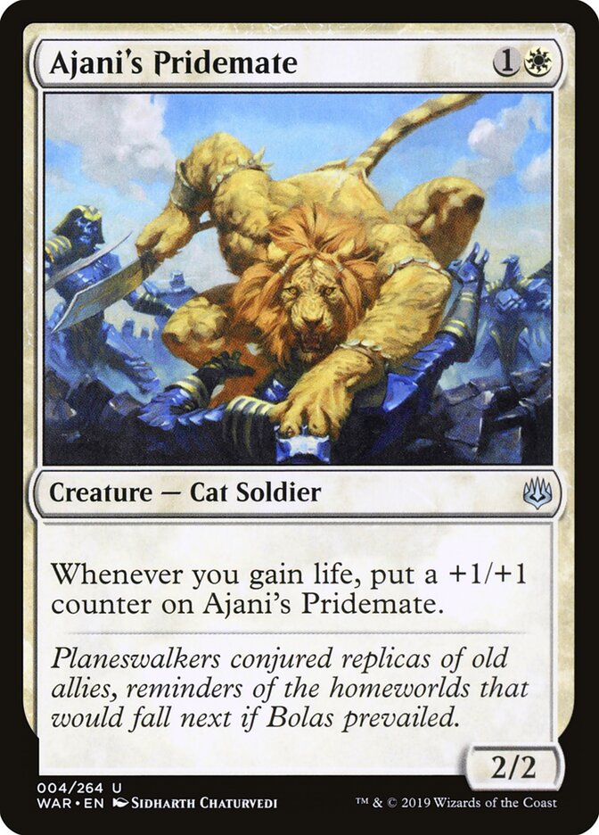 Ajani's Pridemate - War of the Spark (Uncommon) [WAR-4]