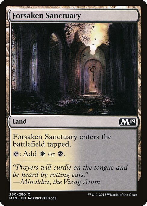 Forsaken Sanctuary – Core 2019 (M19-250) Magic: The Gathering card