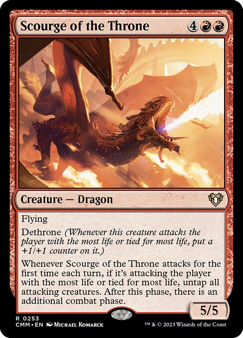 Scourge of the Throne – Commander Masters (CMM-253) Magic: The Gathering card