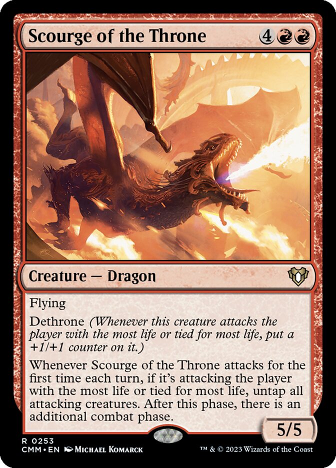 Magic-kaart Scourge of the Throne CMM-253 uit Commander Masters (Rare) Image principale du produit
