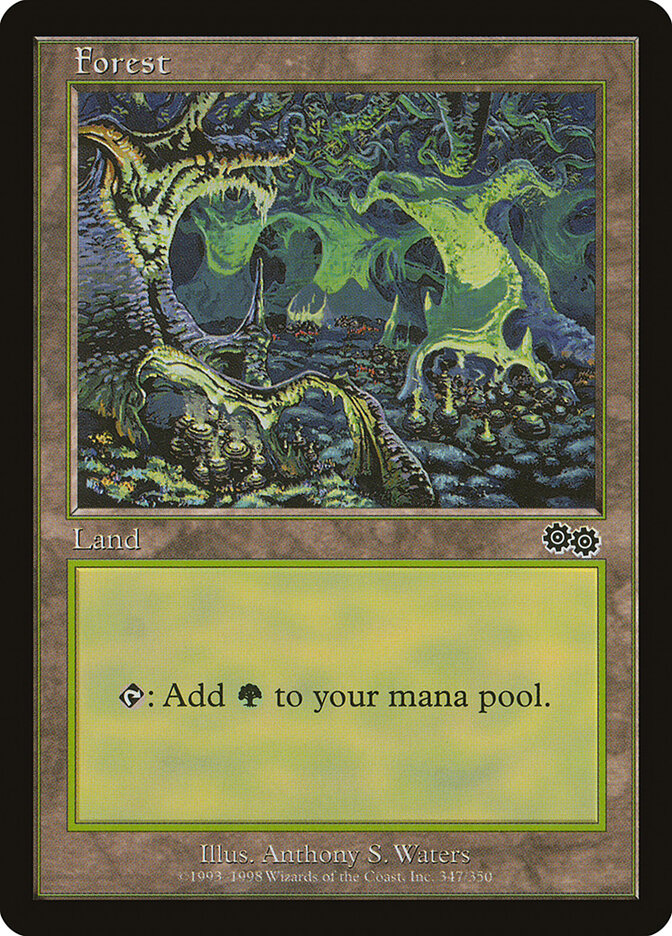 Magic-kaart Forest USG-347 uit Urza's Saga (Land)