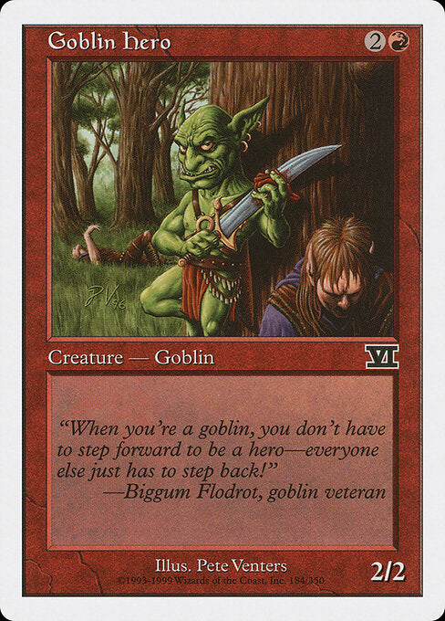 Goblin Hero – Sixth Edition (6ED-184) Magic: The Gathering card