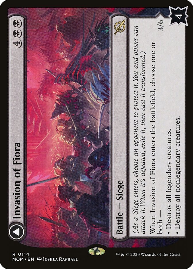 Magic-kaart Invasion of Fiora // Marchesa, Resolute Monarch MOM-114 uit March of the Machine (Rare)