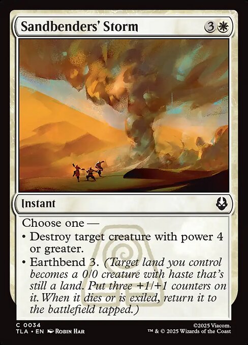 Sandbenders' Storm – Magic: The Gathering | Avatar: The Last Airbender (TLA-34) Magic: The Gathering card