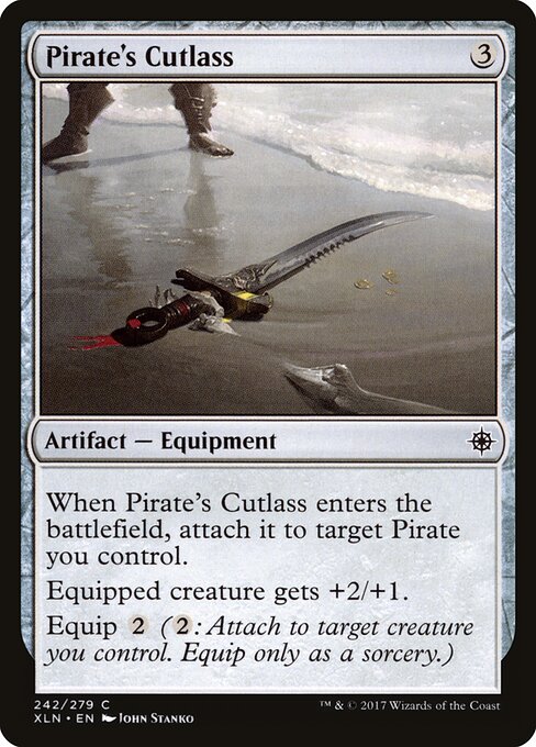 Pirate's Cutlass – Ixalan (XLN-242) Magic: The Gathering card