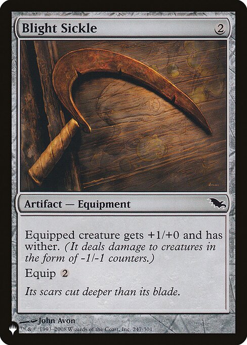 Blight Sickle – The List (PLST-SHM-247) Magic: The Gathering card | LC-REM-20260804-15151525724492-b3f07615-b945-4a61-a4e9-2872346de38b