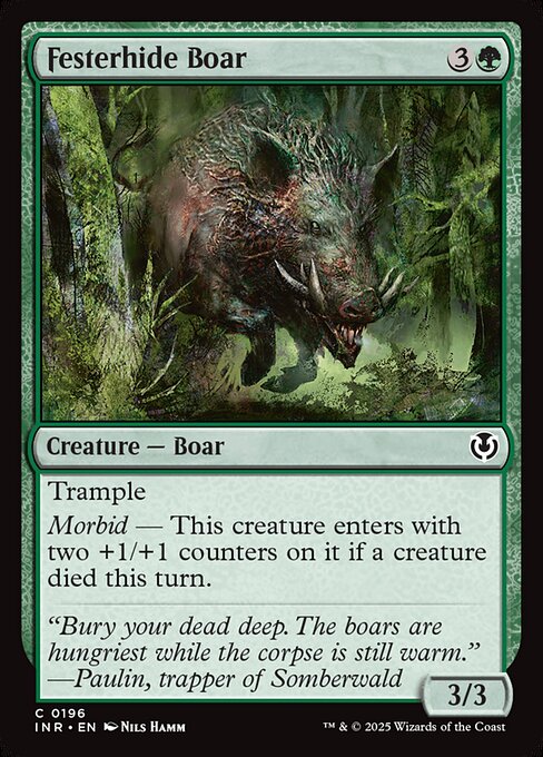 Festerhide Boar – Innistrad Remastered (INR-196) Magic: The Gathering card