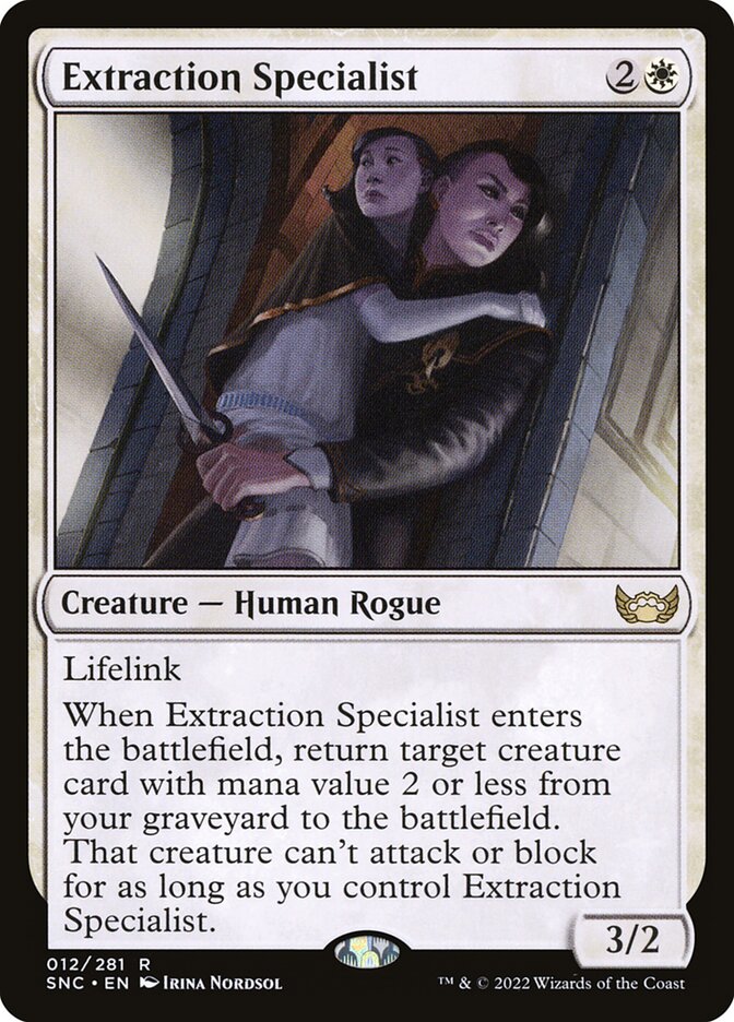 Magic-kaart Extraction Specialist SNC-12 uit Streets of New Capenna (Rare)