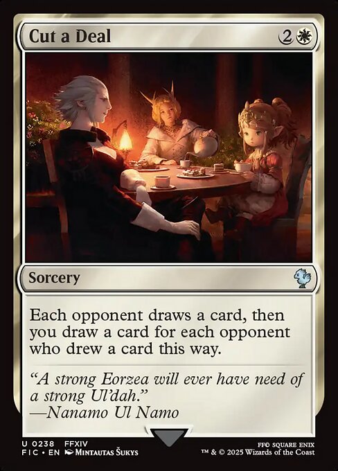 Cut a Deal – Final Fantasy Commander (FIC-238) Magic: The Gathering card | LC-REM-20260804-15339544707404-b42f5488-949f-434a-a9cf-c98e070d6a7f